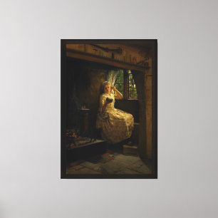 Een Cosey Corner van Frank Millet Canvas Afdruk