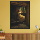 Een Cosey Corner van Frank Millet Canvas Afdruk (Insitu (Woonkamer))