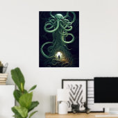Een Cosmic Horror Portal Cthulhu Poster (Thuiskantoor)