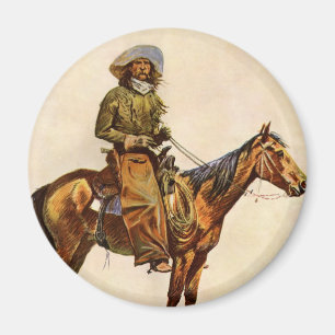 Een cowboy uit Arizona van Remington, Vintage West Magneet