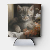 Een Cozy Corner Tabby Kitten Blikjeskoeler (Voorkant)