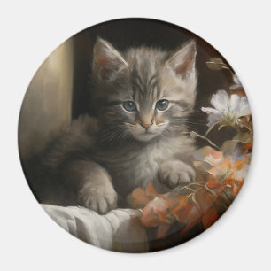 Een Cozy Corner Tabby Kitten Magneet