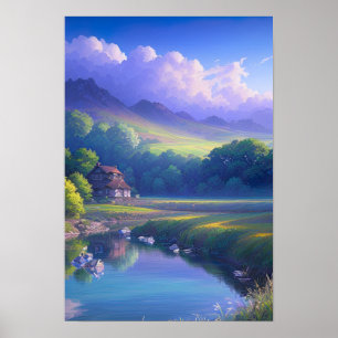 Een Cozy Countryside Cottage Poster