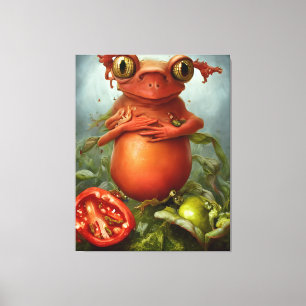 Een creatie in de salade canvas afdruk