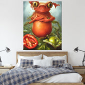 Een creatie in de salade canvas afdruk (Insitu (Slaapkamer))