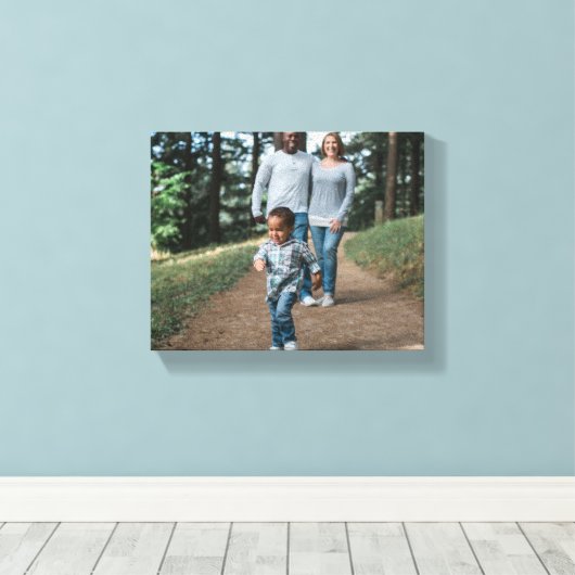 Een Creëer van je familiefocanvas afdrukken (Insitu (Houten vloer))