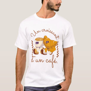 Een croissant en een koffie (Frans) T-shirt