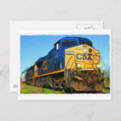 Een CSX-trein Briefkaart (Voorkant / Achterkant)