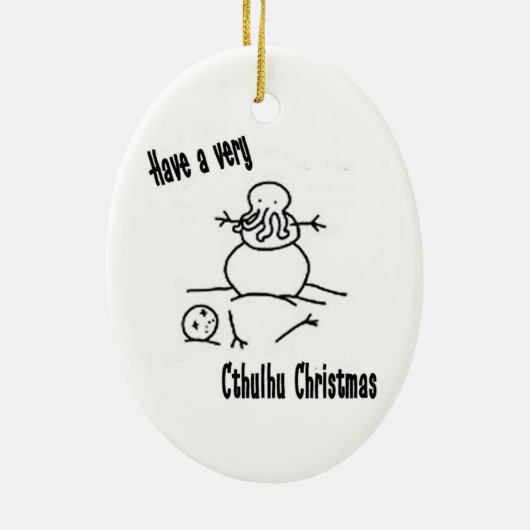 Een Cthulhu-programma Keramisch Ornament (Achterkant)