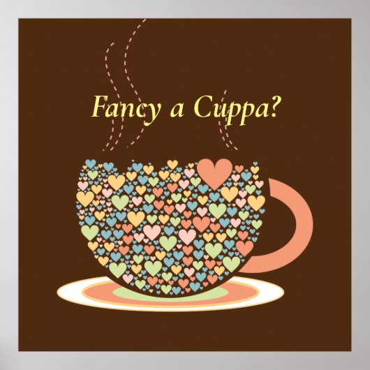 Een Cuppa fancy? Thee, dat is. Poster (Voorkant)