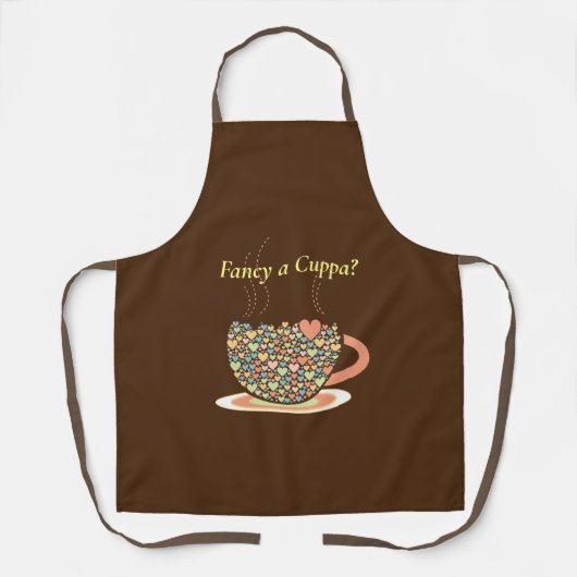 Een Cuppa fancy? Thee, dat is. Schort (Voorkant)