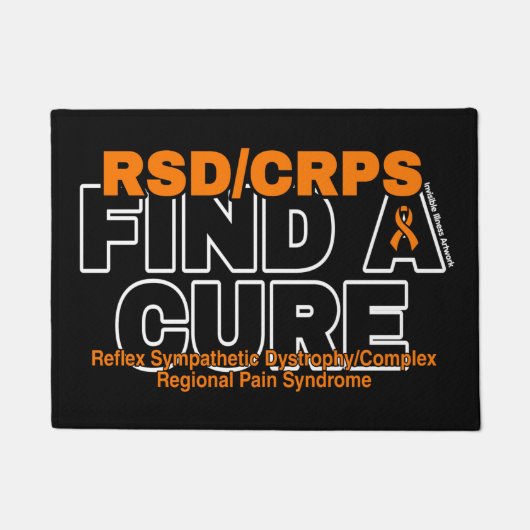 EEN CURE/BOLD...RSD/CRPS VINDEN DEURMAT (Voorkant)
