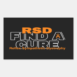 EEN CURE/BOLD VINDEN...RSD RECHTHOEKIGE STICKER