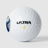 Een curve in de wolken golfballen (Logo)