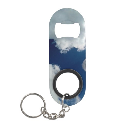 Een curve in de wolken mini flessenopener (Voorkant)