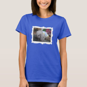 Een Cute Bunny Rabbit in een Dress Framed T-shirt