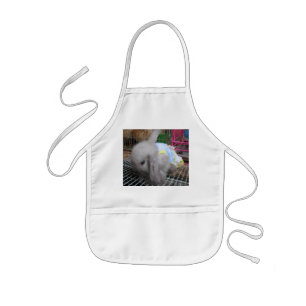 Een Cute Bunny Rabbit in een dress Kinder Schort