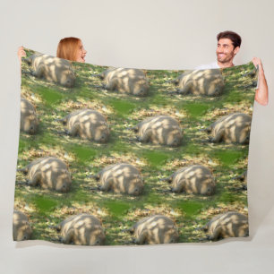 Een Cute Capybara Dreams in de zomer van de zon Fleece Deken