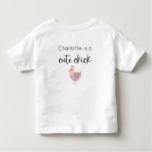 Eén Cute Kuiken Verjaardag Kinder Shirts (Achterkant)