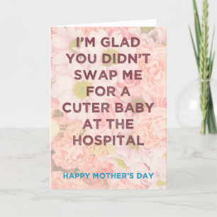 Een Cuter-Baby - grappige Moederdag kaart