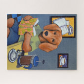 Een Dachshund's Cafe puzzel (Horizontaal)