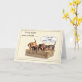 Een Dachsund verjaardag Kaart (Gele Bloem)