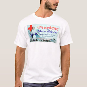 Een dag betalen aan het Rode Kruis (US00048) T-shirt