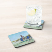 Een dag bij het strand bier onderzetter (Rechterzijde)