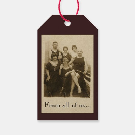 Een dag bij het strand cadeaulabel (Voorkant)