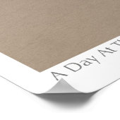 Een dag bij het strand poster (Hoek)