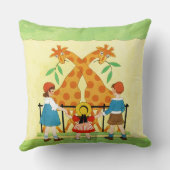 Een dag in de dierentuin kussen (Achterkant)