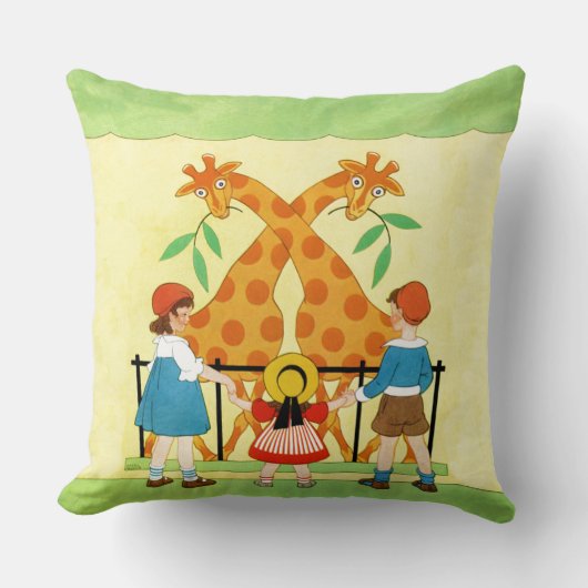 Een dag in de dierentuin kussen (Voorkant)