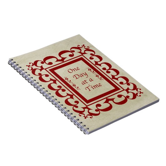 Eén dag in een Tijdelijk Fancy Bourgognig Lijst/Vi Notitieboek (Rechterzijde)