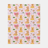 Een dag in het leven van een kat fleece deken (Voorkant)