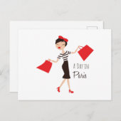 Een dag in Parijs Briefkaart (Voorkant / Achterkant)