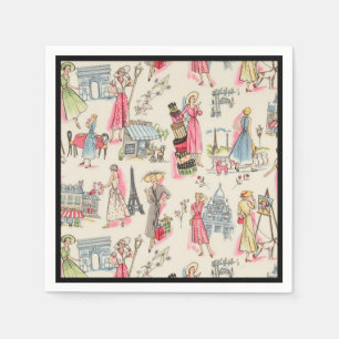 Een dag in Parijs Servetten