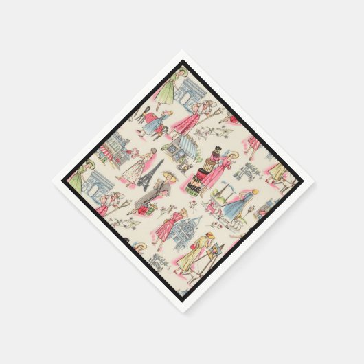 Een dag in Parijs Servetten (Hoek)