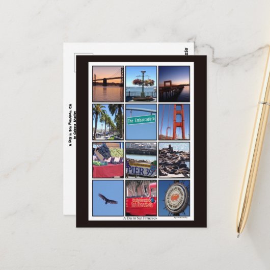 Een dag in San Francisco Briefkaart (Voorkant / Achterkant in situ)