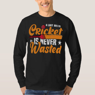 Een dag met cricket sport team speler Bat T-shirt