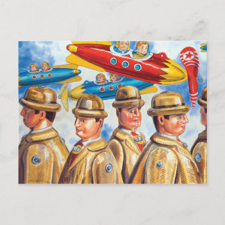 "Een dag op de luchthaven" Briefkaart