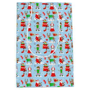 Een dag op de Noordpool tijdens Kerstmis Medium Cadeauzakje