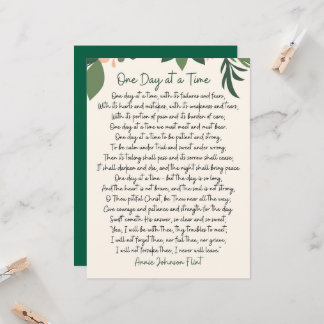 Eén Dag Op Een Tijd Annie Johnson Flint Briefkaart