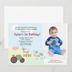 Een dag op het Boerderij *FOTO* Birthday 5x7 Kaart