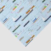 Een dag op het rivieroevermeer tissuepapier (Detail)