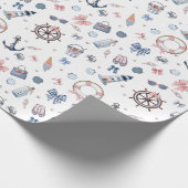 Een dag op het strand! cadeaupapier (Hoek)