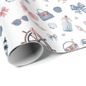 Een dag op het strand! cadeaupapier (Rol Hoek)