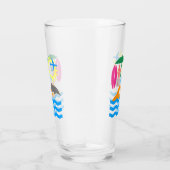 Een dag op het strand glas (Rechts)