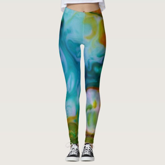 "Een dag op het strand" leggings (Voorkant)