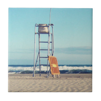 Een dag op het strand! tegeltje