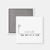 één dag op tijd magneet (Voorkant / Achterkant)